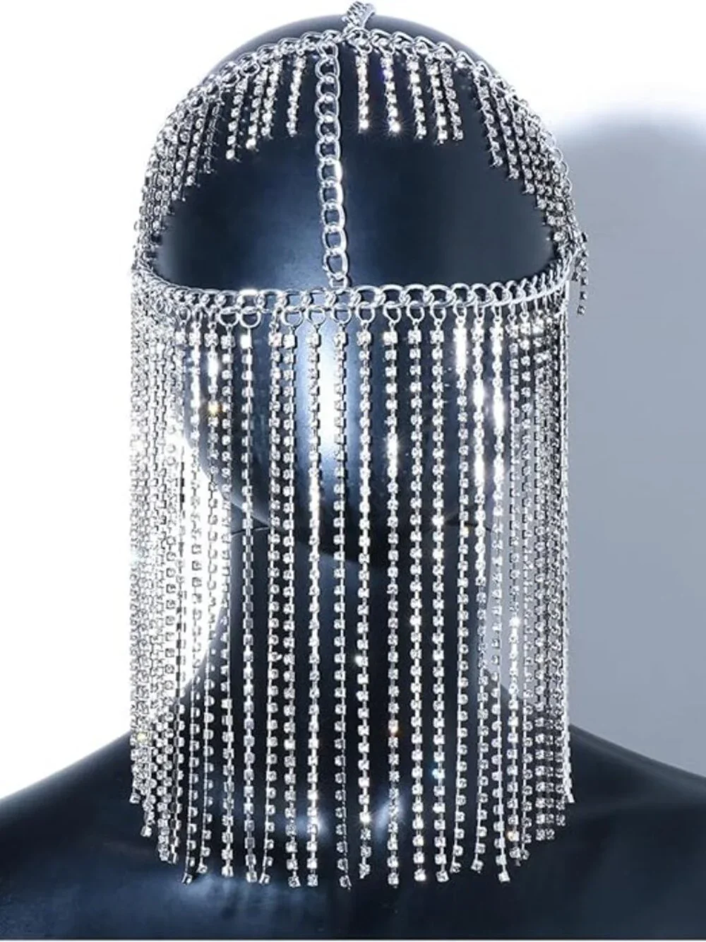 Rhinestone Layered Masquerade Mask